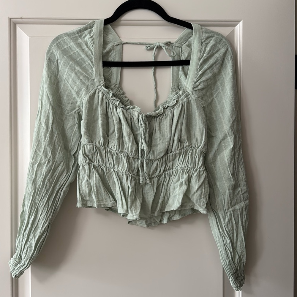 American Eagle Outfitters LS Blouse, XS